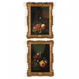 A Pair of Still Life Paintings by Minnie F. W. Gilber, Oil on canvas, sold Jan 2018