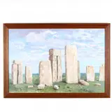 Stonehenge - Summer, Noon by Gerald S. Hawkins, Acrylic on canvas, sold Jan 2018