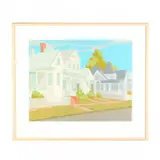 October Sunlight on Second Street by Claude Howell, Serigraph in colors, sold Jan 2018