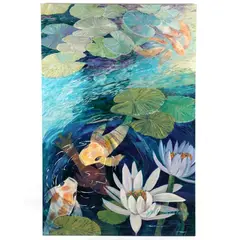 A Koi Pond by Jill Troutman, Oil on canvas, sold Jan 2018