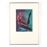 Etching in Colors by Herb Jackson, Pencil signed and numbered 8/50 lower margin, sold Jan 2018