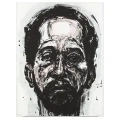 American Dad 1 by Sedrick Huckaby, Lithograph in colors on wove paper, sold Jan 2018
