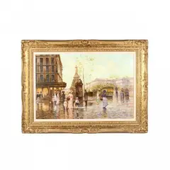 Grand Magasins by E. J. Cygne, Oil on canvas, sold Oct 2017