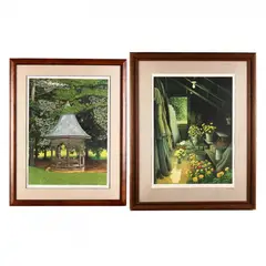 Two Framed Prints by Bob Timberlake, Offset lithographs, sold Oct 2017
