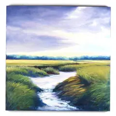 Evening on the Marsh by Margaret Gerding, Oil on panel, sold Oct 2017