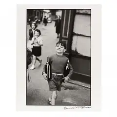 Rue Mouffetard, Paris by Henri Cartier-Bresson, 1954, Gelatin silver print, sold Sep 2017