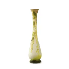 Bodenvase 'Erable à feuilles de Frène', 1902-05 by Nancy Emile Gallé, H (Hohe tropfenförmige Balusterform mit Trompetenmündung), sold Dec 2017