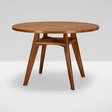 Unique table for Casa Carati, Milan by Franco Albini, 1945, maple, walnut, sold Dec 2021