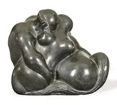 Le femme et le Centaure by Baltasar Lobo, Bronce patinado, sold Feb 2024