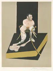 Study for a Portrait of John Edwards by Francis Bacon, 1987, Aguafuerte y Aguatinta sobre papel Arches, sold Feb 2024