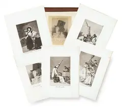 Los Caprichos by Francisco Goya y Lucientes, 1912, Aguafuerte, aguatinta, punta seca, buril y bruñidor, sold May 2023