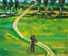 Paisaje by Benjamín Palencia, 1973, Óleo sobre lienzo, sold May 2023