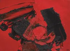 Sin título by Luis Feito, 1961, Óleo sobre tabla, sold Feb 2023