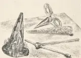 Bodegón de carnaval by Benjamín Palencia, 1969, Tinta sobre papel, sold Feb 2023