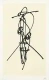 Don Quijote de la Mancha by Antonio Saura Atarés, 1997, Serigrafía sobre papel Vélin de Rives, sold Oct 2022