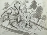 Ensemble de deux oeuvres sur papier by André Dunoyer de Segonzac, Encre et lavis d'encre sur papier, sold Mar 2021