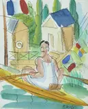 Le rameur by Raoul Dufy, 1920, Aquarelle et encre sur papier, sold Mar 2021