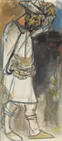 Le juif errant by Bernard Lorjou, Huile sur toile, sold Mar 2021
