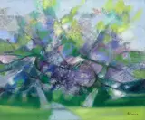 Lumière de printemps by Camille Hilaire, Huile sur toile, sold Mar 2021