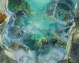 Bonheur de l'eau by Camille Hilaire, 1971, Huile sur toile, sold Mar 2021