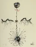 L'âge du verseau - l’élévation by Jean Cocteau, 1962, Encre et aquarelle sur papier, sold Mar 2021