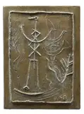 La chasse by Georges Braque, 1943, Bronze à patine mordorée, sold Mar 2021