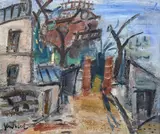 Montmartre, le Moulin de la Galette by Gen Paul, circa 1940, Huile sur toile, sold Mar 2021