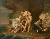 Bacchus et Ariane by Nicolas-René Jollain, Huile sur toile, sold Feb 2021