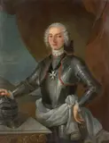 Portrait du chevalier de Turgot portant la croix de l'Ordre de Malte by Antoine de Favray, Huile sur toile (Toile d'origine),, sold Feb 2021