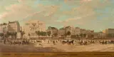 Le boulevard du Temple à Paris en 1862 by Adolphe Martial-Potémont, Huile sur toile, sold Feb 2021