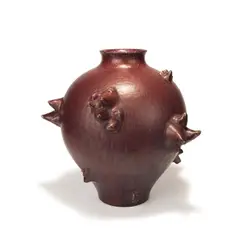 Große Vase by Axel Salto, 1940, Steinzeug, dunkelrot glasiert (KPM Kopenhagen), sold Oct 2017