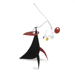 Unikat Stabile by Manuel Marín, 2004, MARIN (geprägt) (Eisenblech, schwarz, rot, blau, gelb und weiß lackiert), sold Oct 2017