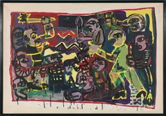 SANS TITRE by Robert Combas, 1981, Acrylique sur toile marouflée sur toile, sold Jun 2021