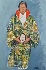 N°5 by Kenzo Takada, 2010, Huile sur toile, sold May 2021