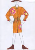 Suite de 22 croquis by Kenzo Takada, Crayon, crayons de couleur, feutre sur papiers, sold May 2021