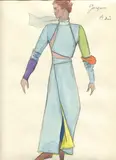 Suite de 57 croquis et impressions réhaussées by Kenzo Takada, Crayon, feutre, peinture et aquarelle sur papiers, sold May 2021