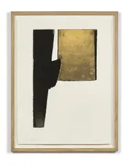 Eau-forte XXXI by Pierre Soulages, 1974, Eau forte en couleurs, sold Jun 2021