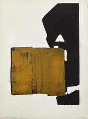 Eau-forte XIX by Pierre Soulages, 1970, Eau-forte en couleurs, sold Jun 2021