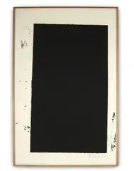 Robeson by Richard Serra, 1985, Sérigraphie et paintstick en noir sur papier Exeter, sold Jun 2021