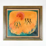 Untitled by Per Dahl, Mixed media painting, sold Oct 2023
