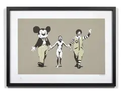 Napalm by Banksy, 2005, Sérigraphie en couleurs, sold Jul 2021