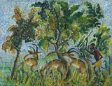 Sans titre by Bela, Huile sur panneau, sold Mar 2021