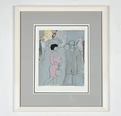 Untitled by David Schneuer, Ltd. serigraph, sold Oct 2023