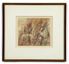 Ensemble de cinq oeuvres by Hans Hermann Steffens, Aquarelle et gouache sur papiers découpés, sold Dec 2021