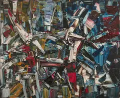 SANS TITRE by Jean Paul Riopelle, 1959, Huile sur toile, sold Dec 2021