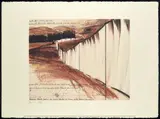 Running Fence Project for Sonoma County and Marn County, State of California 1976 by Christo, 2003, Lithographie offset en couleurs, sold Nov 2021