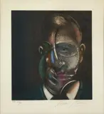 Portrait de Michel Leiris by Francis Bacon, 1977, Eau-forte et aquatinte en couleurs, sold Nov 2021