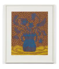 Flower (I) by Yayoi Kusama, 1999, Sérigraphie en couleurs, paillettée, sold Nov 2021