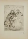 Sainte-Anne by Salvador Dalí, 1965, Pointe-sèche sur fond d'héliogravure, sold Nov 2021
