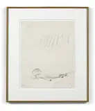 Paysage avec figures by Alberto Giacometti, 1961, Lithographie en noir sur papier Japon nacré, sold Nov 2021